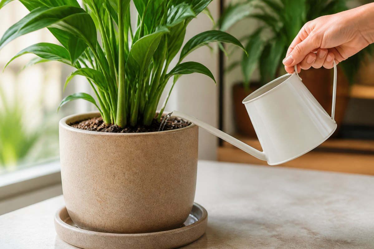 Cách tưới cây cảnh đúng cách và tránh úng rễ